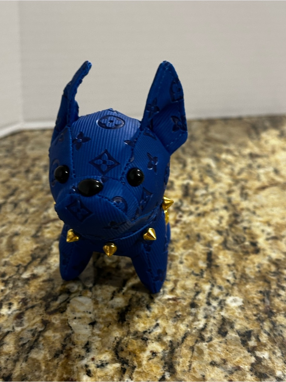 Blue Dog Figurine Plush Accessory